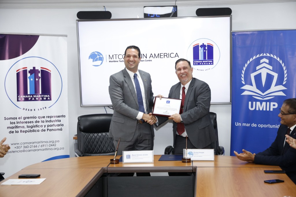 MTCC Latin America y la Cámara Marítima de Panamá firman convenio para fortalecer el sector marítimo